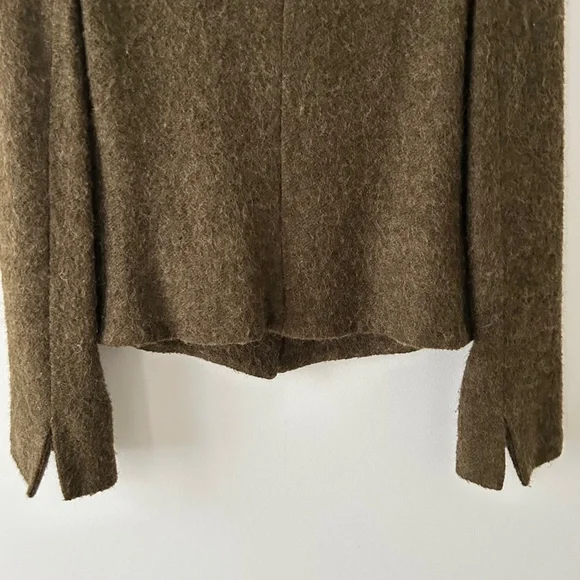 Claudie Pierlot Olive Green Mohair Jacket - Picture 12 of 16